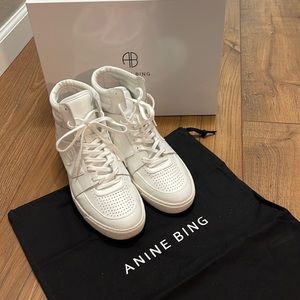 Anine Bing high top tennis shoes